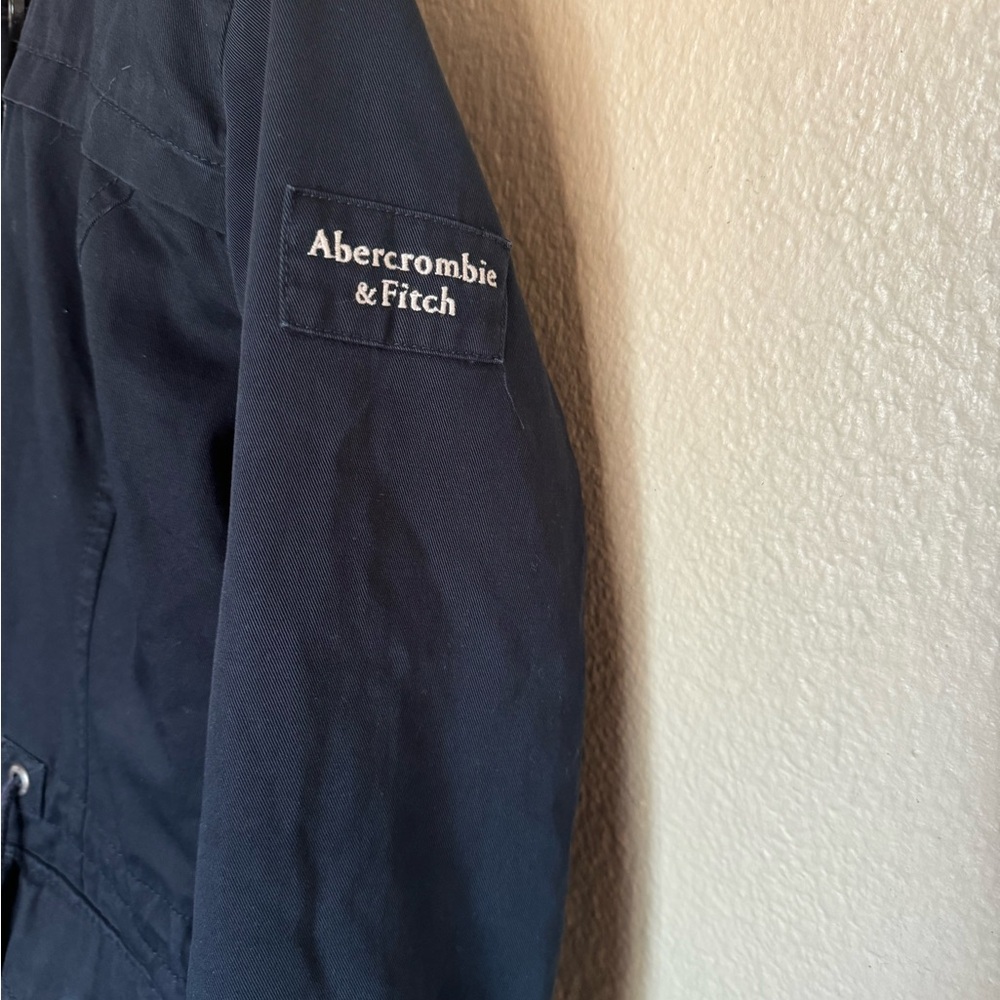 Abercrombie & Fitch Sherpa-Lined Utility Jacket with Hood – Black – Size M - Picture 2 of 5